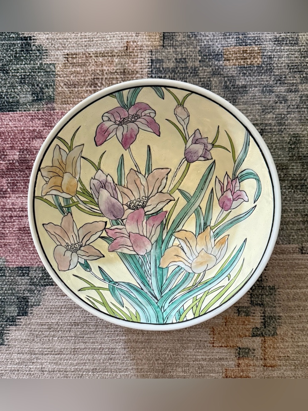 Vintage floral bowl
